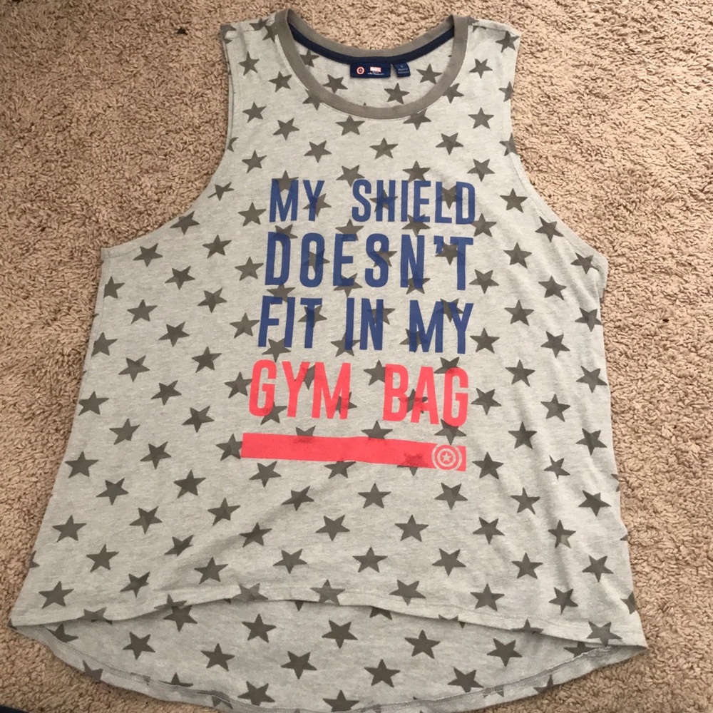 Grey Marvel Tank top